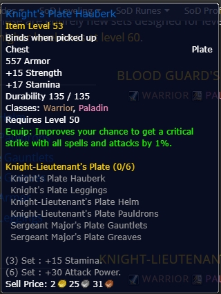 Knight's Plate Hauberk